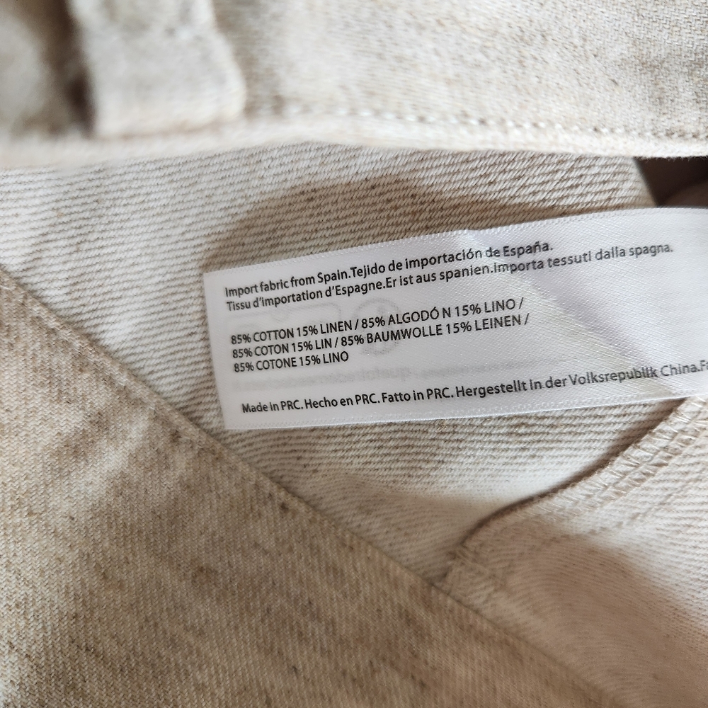 Cult Gaia Beige Linen Blend Lua Midi Skirt Size 4 NWT $495 Quiet Luxury Office - Picture 10 of 14